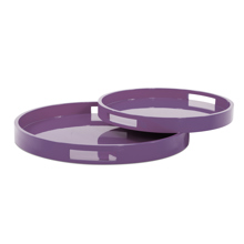 Saint Tropez Square Tray Set of 2 - Cherry
