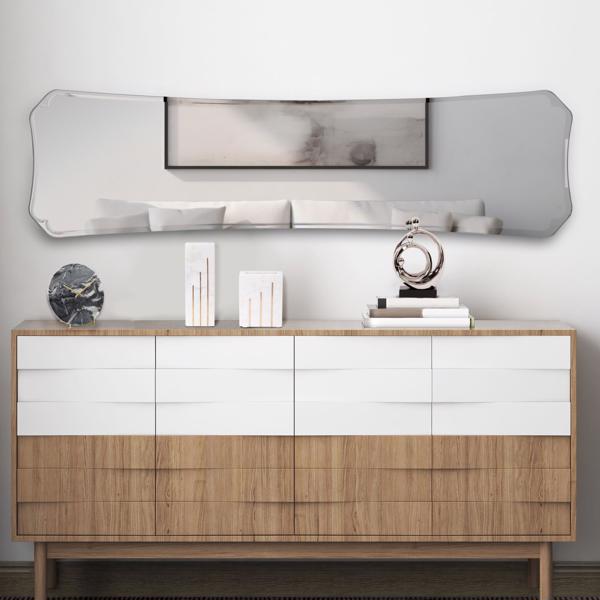 Vinyl Wall Covering Mirrors Mirrors Whitby Frameless Tapered Mirror