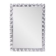La Bailadora Bright Silver Ruffled Metal Vanity Mi