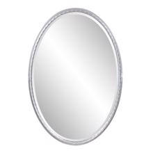 Laid Rope Silver Oval Mirror