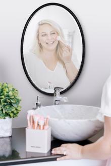 Laid Rope Matte Black Mirror