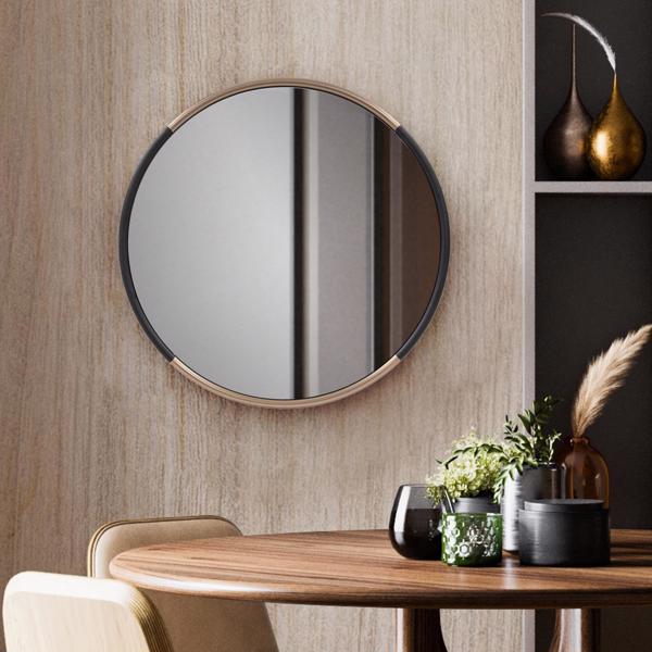 Vinyl Wall Covering Mirrors Mirrors Fitzgerald Round Mirror