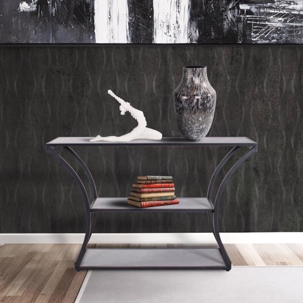 Vinyl Wall Covering Accent Furniture Accent Furniture Collins Flared Console Table