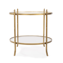 Benoit Oval Side Table