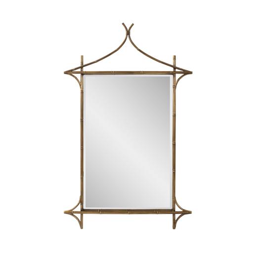  Mirrors Mirrors Moreau Metal Bamboo Styled Mirror