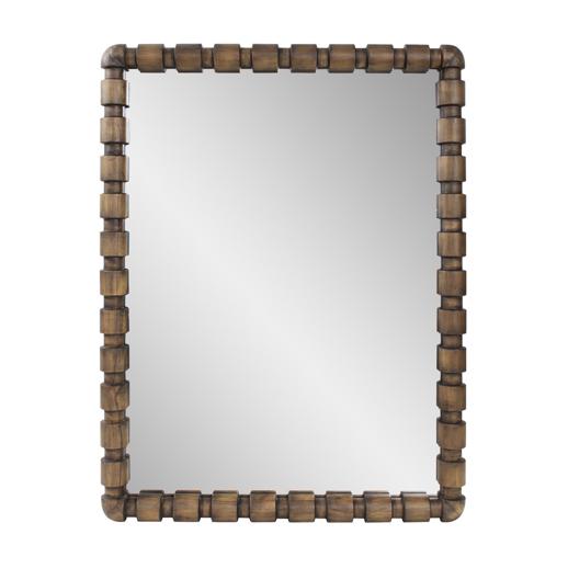  Mirrors Mirrors Wooden Bobbin Vanity Mirror