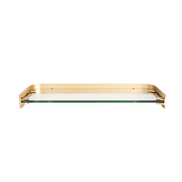 Vinyl Wall Covering Accent Furniture Accent Furniture Esteban Glass and Metal Shelf