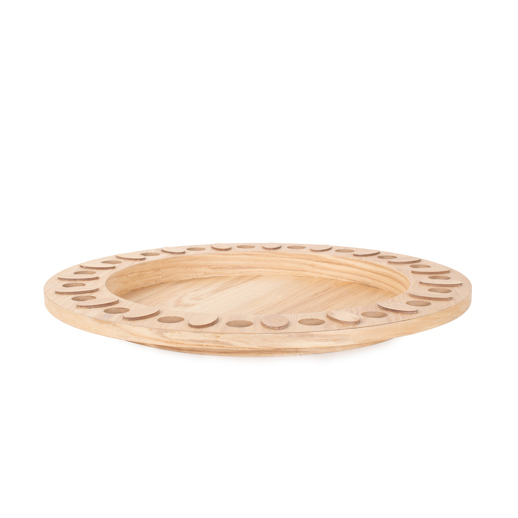  Accessories Accessories Robin Baron Winfield Round Wooden Serving Tray