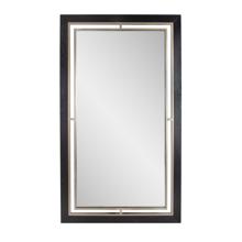 Bertoia Oversized Mirror in a Wooden and Metal Frame