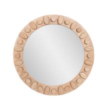Robin Baron Winfield Wooden Round Mirror