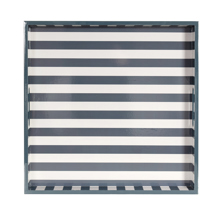 Soho Blue Stripe Tray
