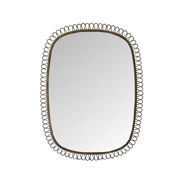 Vinyl Wall Covering Mirrors Mirrors Squiggle Rectangle Mirror Bronze