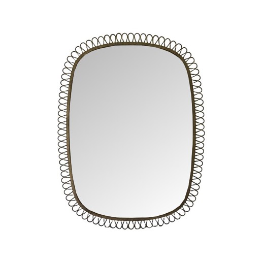  Mirrors Mirrors Squiggle Rectangle Mirror Bronze