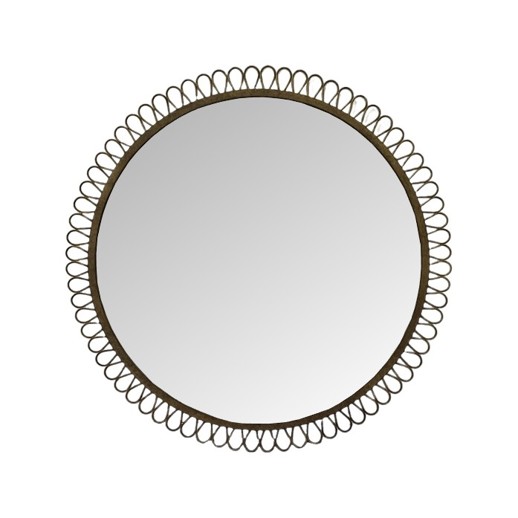  Mirrors Mirrors Squiggle Round Mirror Bronze
