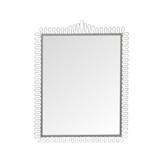  Mirrors Mirrors Squiggle Rectangle Champagne Silver Mirror
