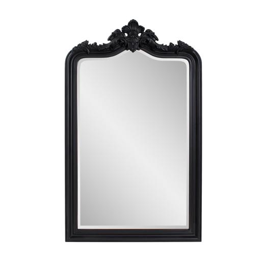  Mirrors Mirrors Medici Ornate Black Vanity Mirror