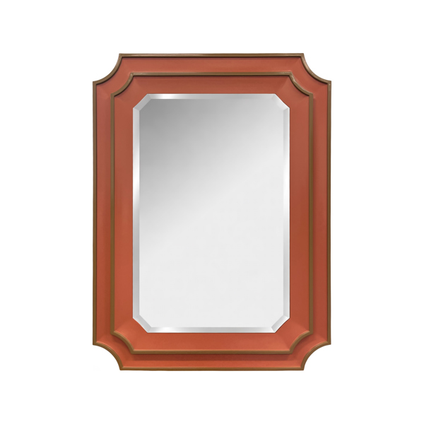 Vinyl Wall Covering Mirrors Mirrors Ethan Scalloped Mirror Orange
