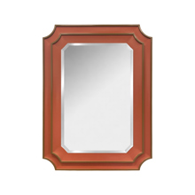 Ethan Scalloped Mirror Orange