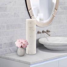 Nizzoli White Vase, Cylindrical