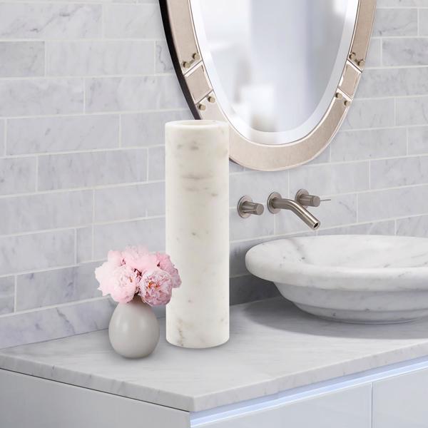 Vinyl Wall Covering Accessories Accessories Nizzoli White Vase, Cylindrical