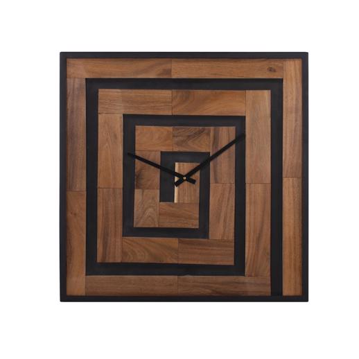  Accessories Accessories Helix Wooden Square Clock