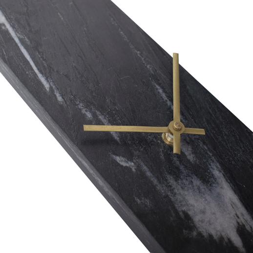  Accessories Accessories Mies Black Marble Monolith Clock