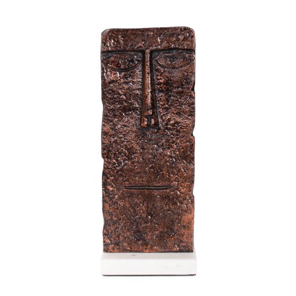 Vinyl Wall Covering Accessories Accessories Modern Man Sculpture in Aluminum with Marble Base- Tall
