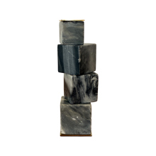 Gray Building Block Candle Holder Large
