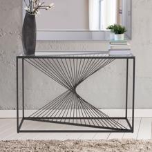 Optical Twist Console Table