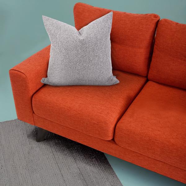 Vinyl Wall Covering Textiles Textiles 20 x 20 Pillow Panama Stone  - Poly Insert