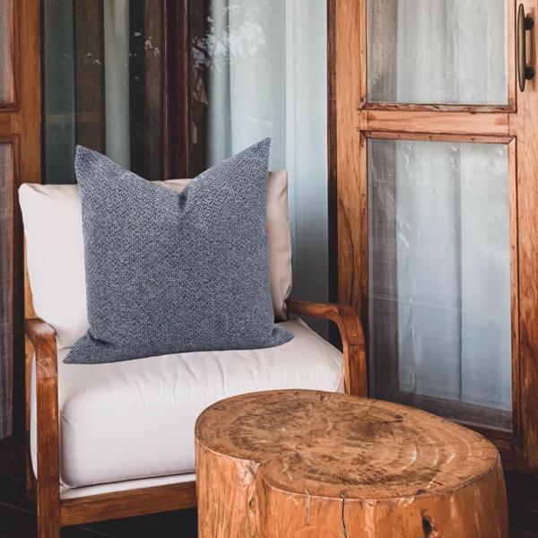 Vinyl Wall Covering Textiles Textiles 20 x 20 Pillow Panama Indigo  - Down Insert