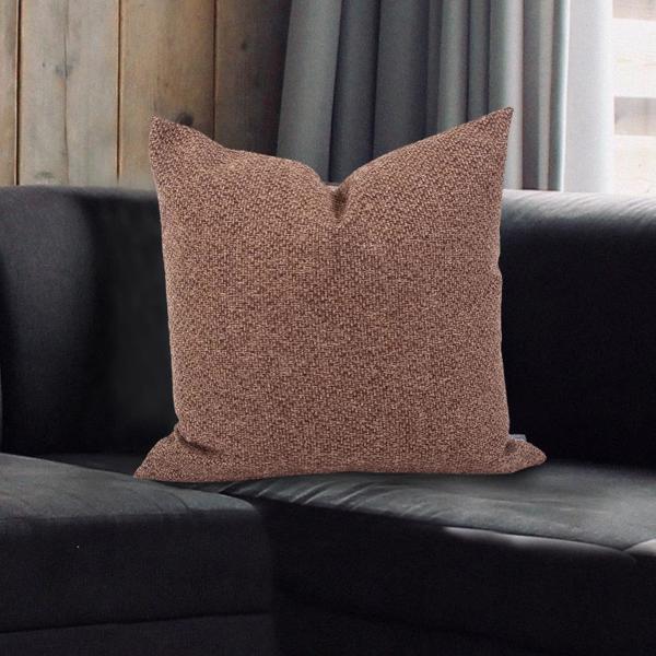 Vinyl Wall Covering Textiles Textiles 20 x 20 Pillow Panama Chocolate  - Poly Insert