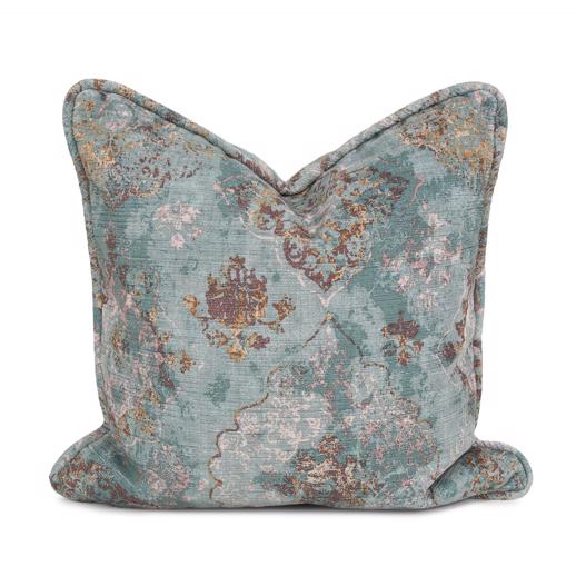  Textiles Textiles 20 x 20 Pillow Baroque Teal  - Down Insert