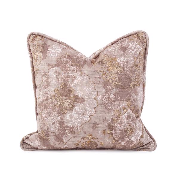 Vinyl Wall Covering Textiles Textiles 20 x 20 Pillow Baroque Taupe  - Down Insert