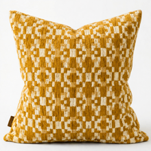 Rhombus Mustard 20x20 Pillow