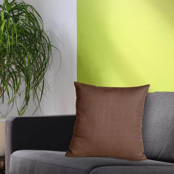 Vinyl Wall Covering Textiles Textiles 20 x 20 Pillow Sterling Chocolate - Poly Insert