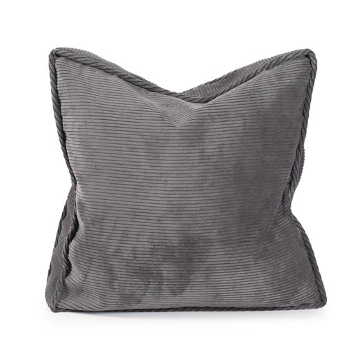  Textiles Textiles Gusseted Pillow 20 x 20 x 4 Pana Charcoal - Down Insert