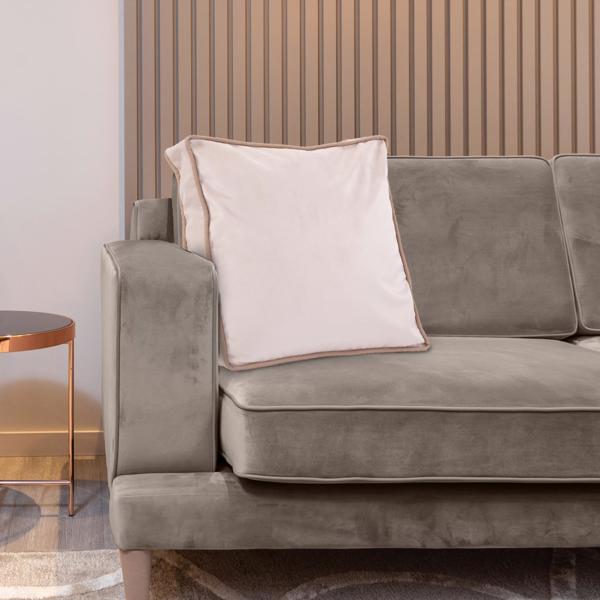 Vinyl Wall Covering Textiles Textiles 20 Gusseted Pillow Bella Sand - Down Insert