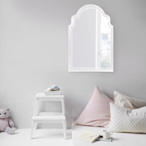 Vinyl Wall Covering Mirrors Mirrors Sultan Mirror - Glossy White
