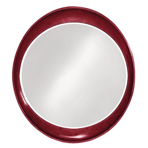  Mirrors Mirrors Ellipse Mirror - Glossy Burgundy