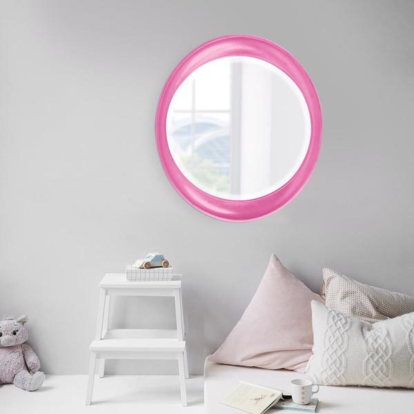 Vinyl Wall Covering Mirrors Mirrors Ellipse Mirror - Glossy Hot Pink