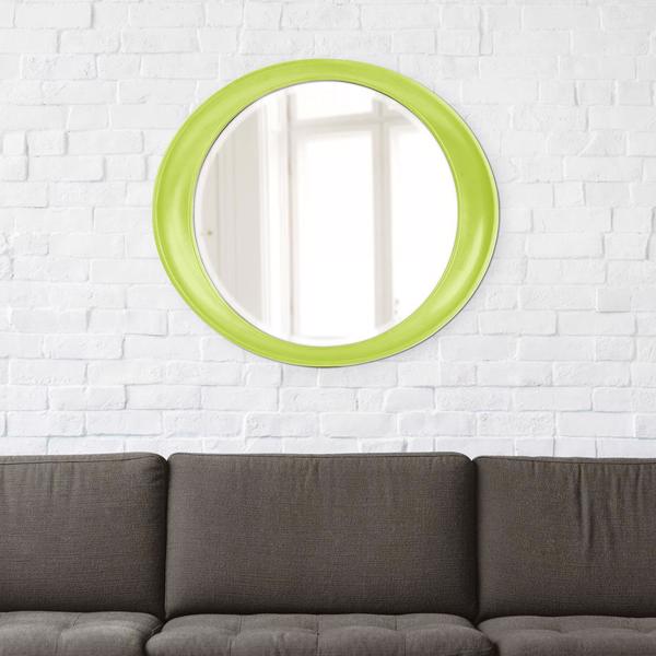 Vinyl Wall Covering Mirrors Mirrors Ellipse Mirror - Glossy Green
