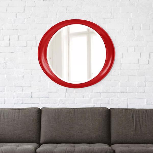 Vinyl Wall Covering Mirrors Mirrors Ellipse Mirror - Glossy Red