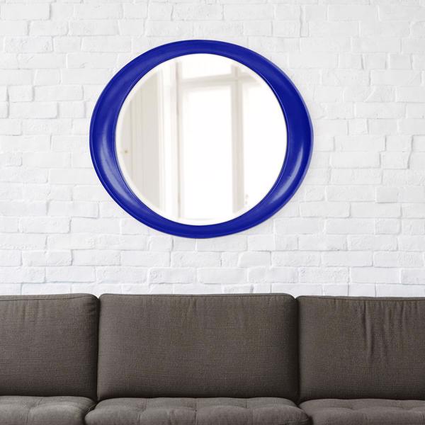 Vinyl Wall Covering Mirrors Mirrors Ellipse Mirror - Glossy Royal Blue