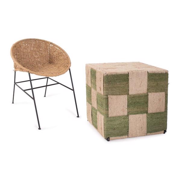 Vinyl Wall Covering Accent Furniture Accent Furniture Escobedo Square Jute Side Table