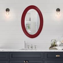 Ethan Mirror - Glossy Burgundy