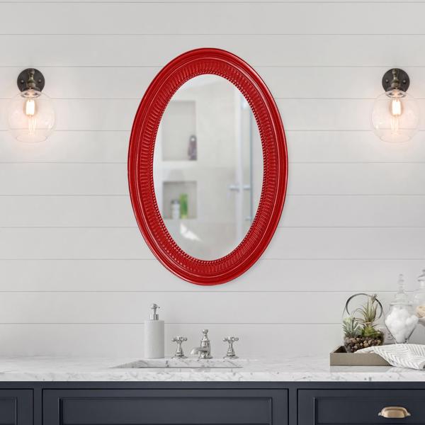 Vinyl Wall Covering Mirrors Mirrors Ethan Mirror - Glossy Red