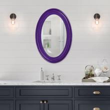 Ethan Mirror - Glossy Royal Purple