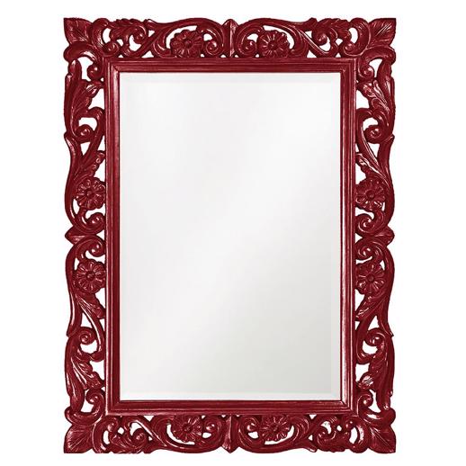  Mirrors Mirrors Chateau Mirror - Glossy Burgundy
