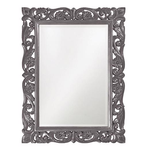  Mirrors Mirrors Chateau Mirror - Glossy Charcoal